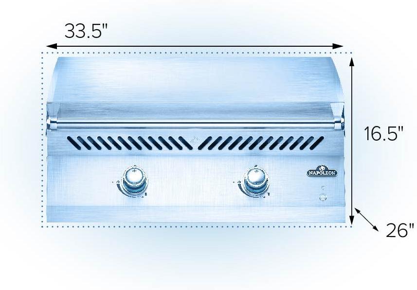 Napoleon - Built-In 700 Series 32" Natural Gas Stainless Steel Griddle - BIG32FTNSS