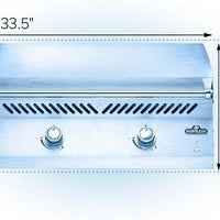 Napoleon - Built-In 700 Series 32" Natural Gas Stainless Steel Griddle - BIG32FTNSS