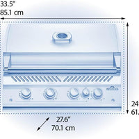 Napoleon - Built-In 700 Series 32" Natural Gas Stainless Steel Grill with Infrared Rear Burner - BIG32RBNSS-1