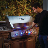 Napoleon - Built-In 700 Series 32" Natural Gas Stainless Steel Grill with Infrared Rear Burner - BIG32RBNSS-1