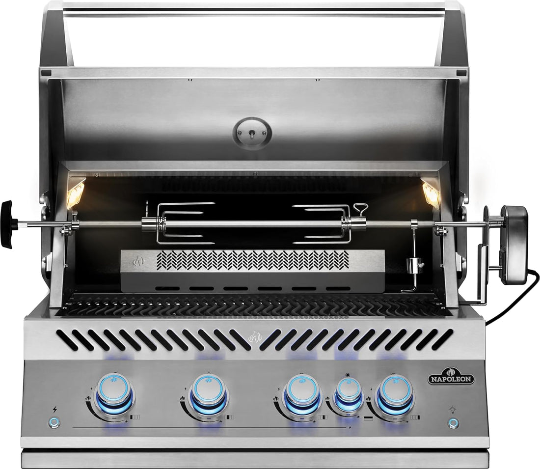 Napoleon - Built-In 700 Series 32" Natural Gas Stainless Steel Grill with Infrared Rear Burner - BIG32RBNSS-1