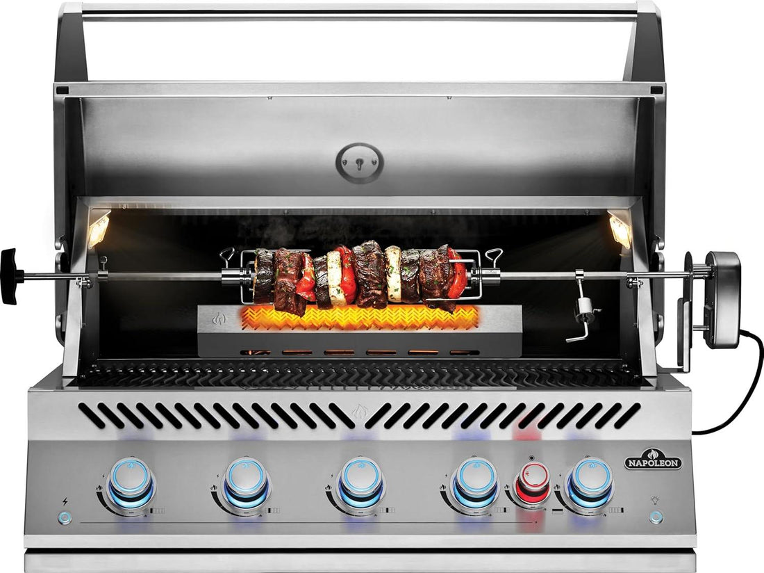 Napoleon - Built-In 700 Series 38" Natural Gas Stainless Steel Grill with Infrared Rear Burner - BIG38RBNSS-1