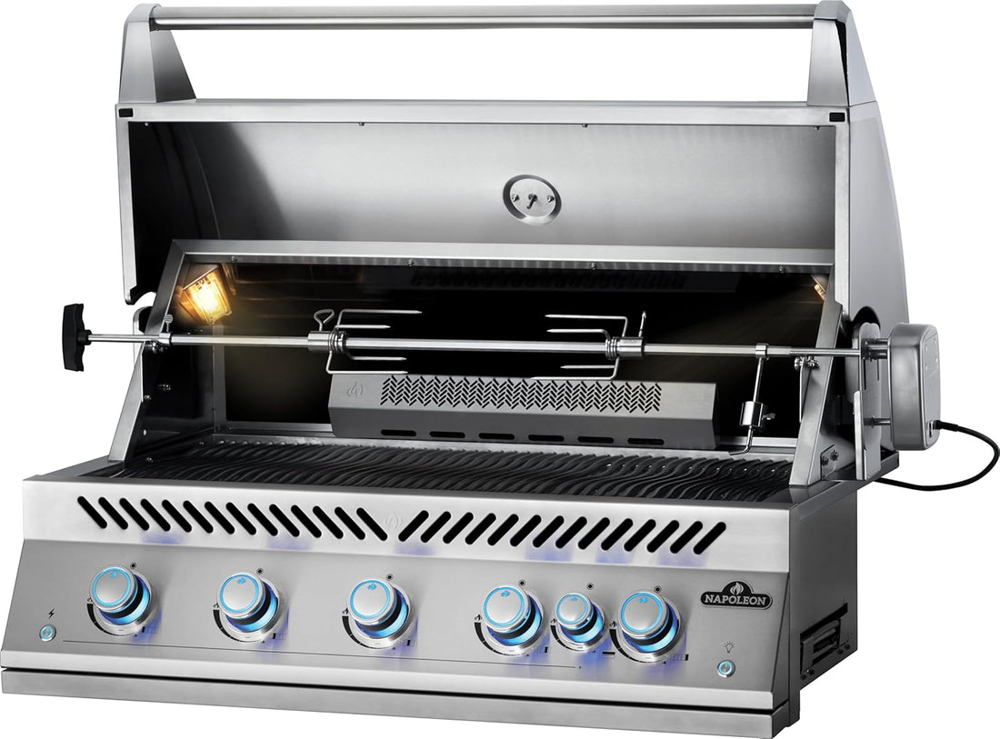 Napoleon - Built-In 700 Series 38" Natural Gas Stainless Steel Grill with Infrared Rear Burner - BIG38RBNSS-1