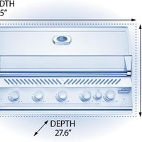 Napoleon - Built-In 700 Series 38" Natural Gas Stainless Steel Grill with Infrared Rear Burner - BIG38RBNSS-1