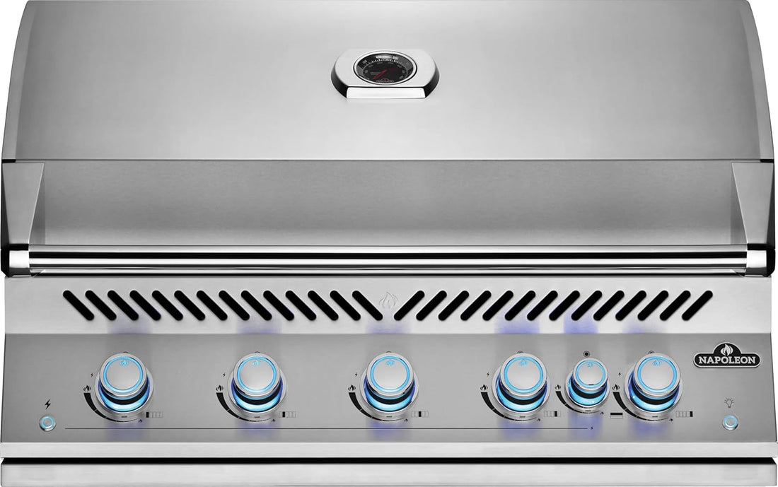 Napoleon - Built-In 700 Series 38" Natural Gas Stainless Steel Grill with Infrared Rear Burner - BIG38RBNSS-1