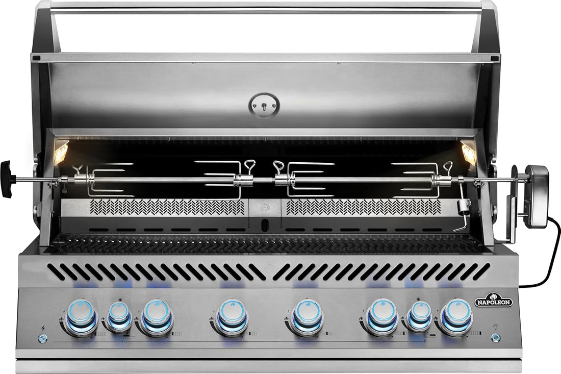 Napoleon - Built-In 700 Series 44" Natural Gas Stainless Steel Grill with Dual Infrared Rear Burners - BIG44RBNSS-1
