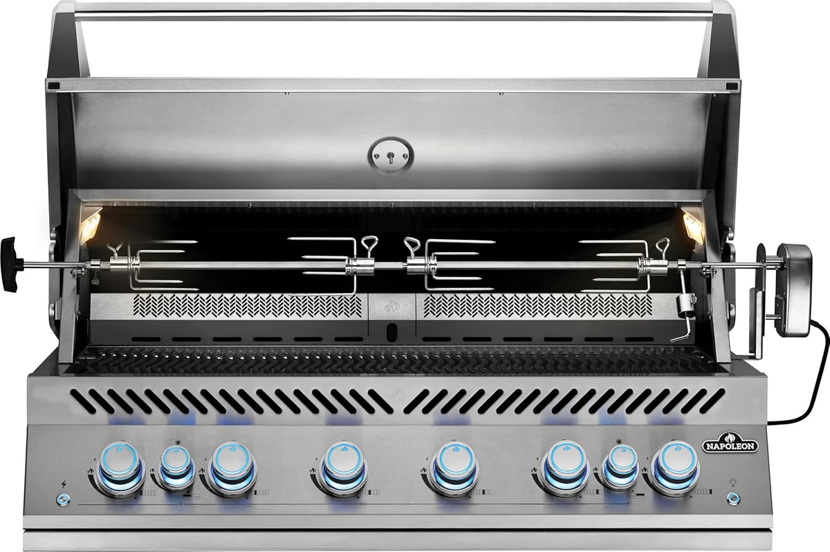 Napoleon - Built-In 700 Series 44" Propane Stainless Steel Grill with Dual Infrared Rear Burners - BIG44RBPSS-1