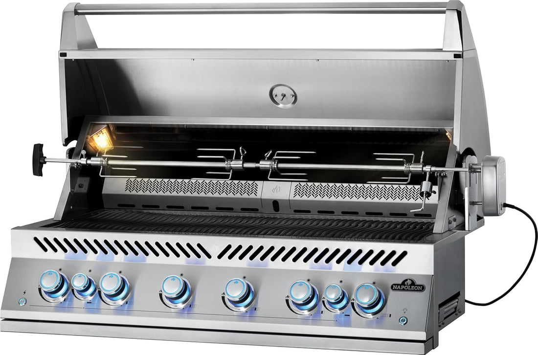 Napoleon - Built-In 700 Series 44" Natural Gas Stainless Steel Grill with Dual Infrared Rear Burners - BIG44RBNSS-1