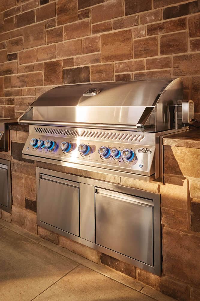 Napoleon - Built-In 700 Series 44" Propane Stainless Steel Grill with Dual Infrared Rear Burners - BIG44RBPSS-1
