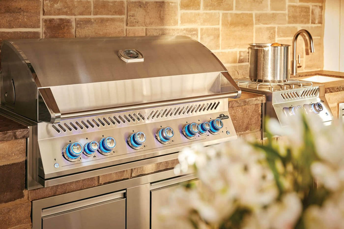 Napoleon - Built-In 700 Series 44" Natural Gas Stainless Steel Grill with Dual Infrared Rear Burners - BIG44RBNSS-1