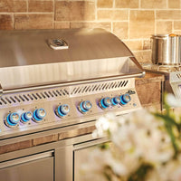 Napoleon - Built-In 700 Series 44" Natural Gas Stainless Steel Grill with Dual Infrared Rear Burners - BIG44RBNSS-1