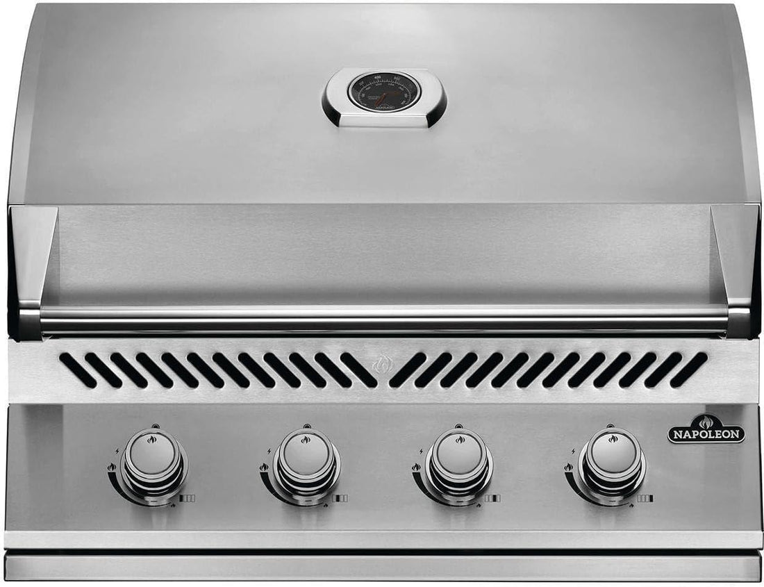 Napoleon - Built-in 500 Series 32" Natural Gas Stainless Steel Grill Head - BI32NSS