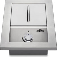 Napoleon - Built-in 500 Series Natural Gas Single Range Top Burner with Cover - BI10RTNSS