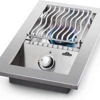 Napoleon - Built-in 500 Series Natural Gas Single Range Top Burner with Cover - BI10RTNSS