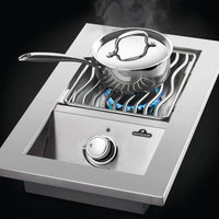 Napoleon - Built-in 500 Series Natural Gas Single Range Top Burner with Cover - BI10RTNSS