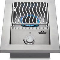 Napoleon - Built-in 500 Series Natural Gas Single Range Top Burner with Cover - BI10RTNSS