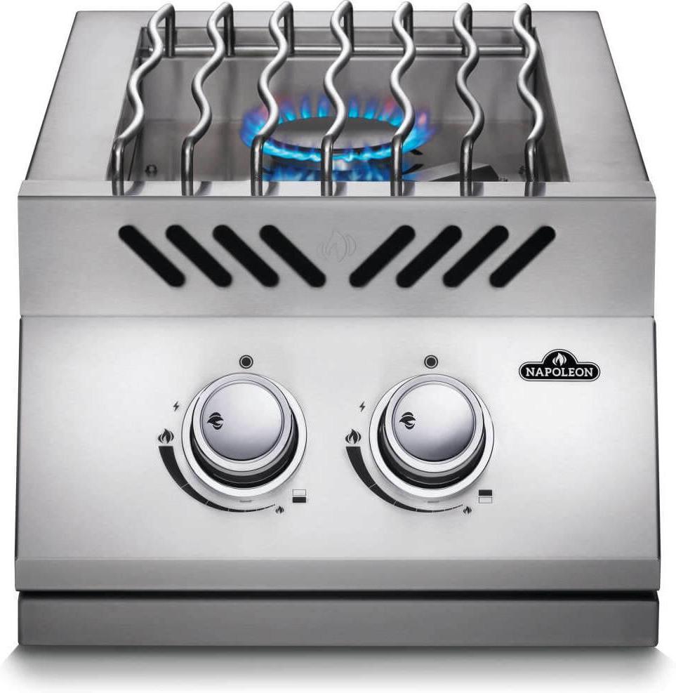 Napoleon - Built-in 500 Series Propane Inline Dual Range Top Burner with Cover - BI12RTPSS
