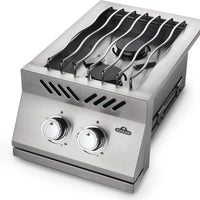 Napoleon - Built-in 500 Series Natural Gas Inline Dual Range Top Burner with Cover - BI12RTNSS