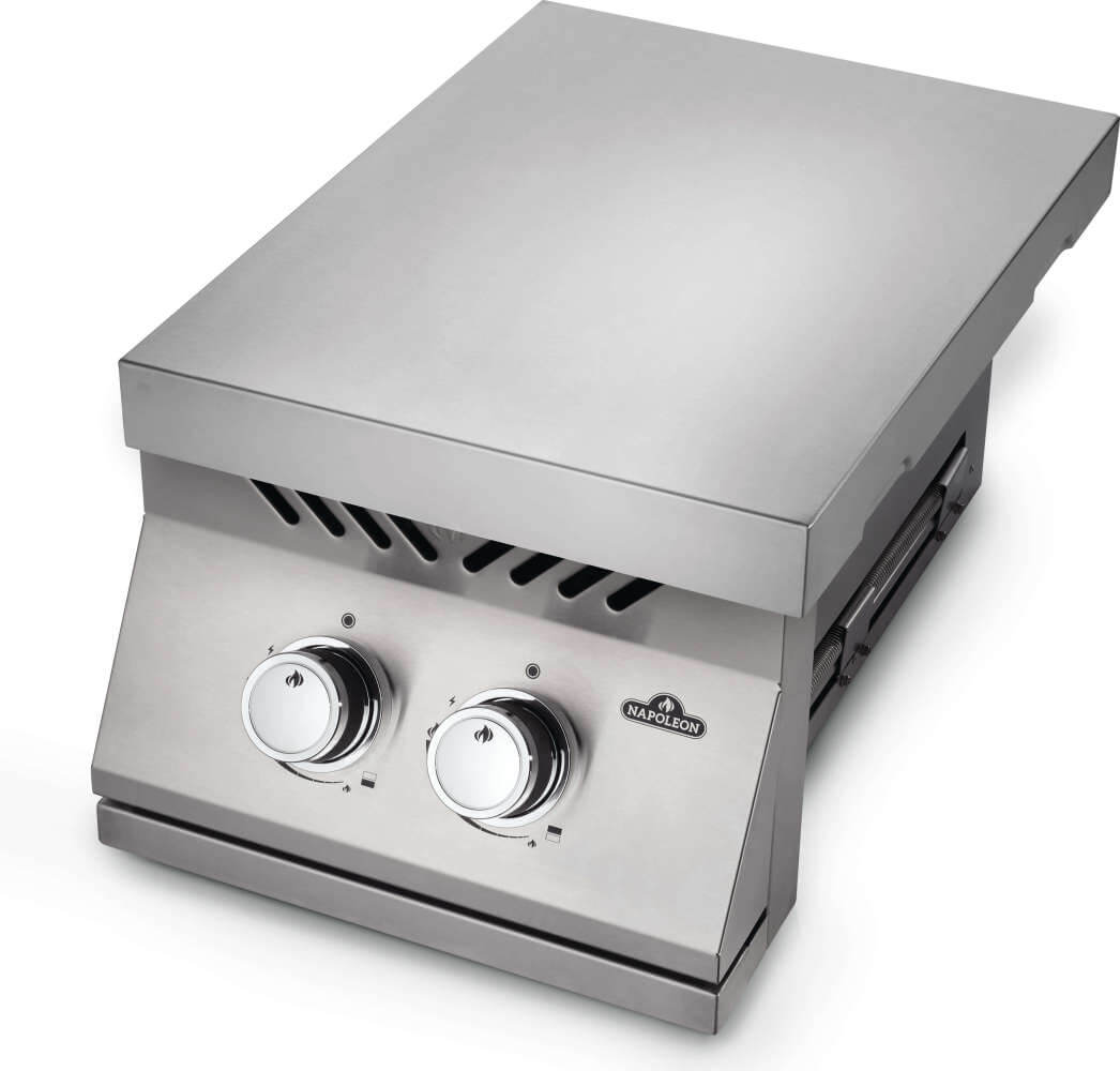 Napoleon - Built-in 500 Series Propane Inline Dual Range Top Burner with Cover - BI12RTPSS