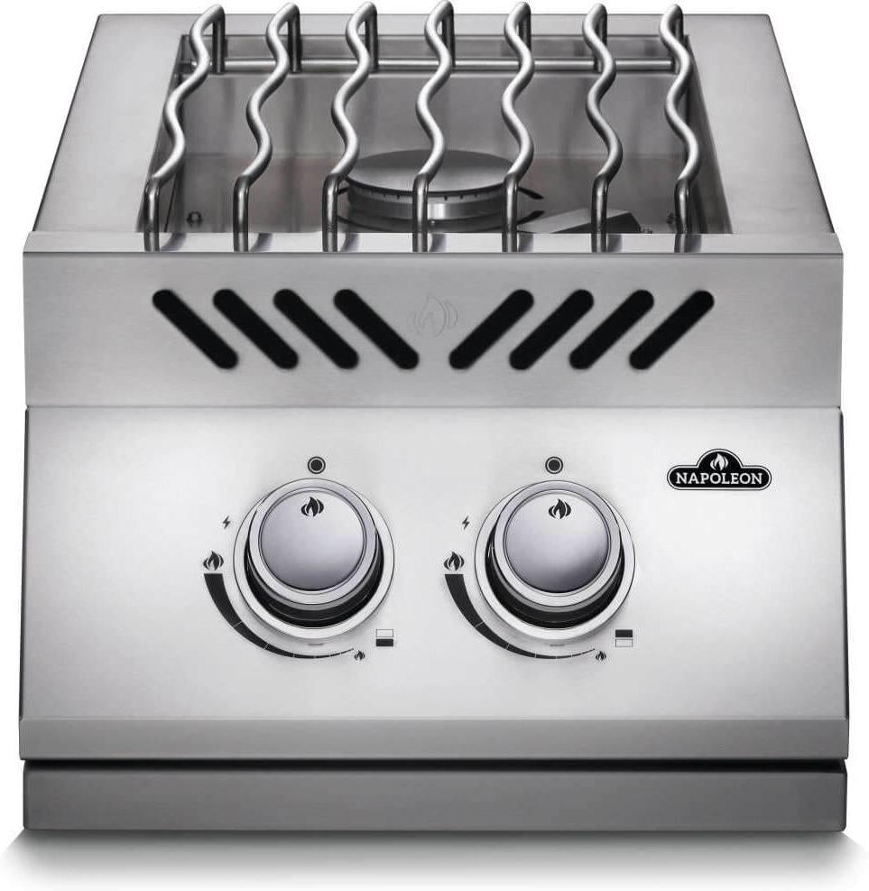Napoleon - Built-in 500 Series Propane Inline Dual Range Top Burner with Cover - BI12RTPSS