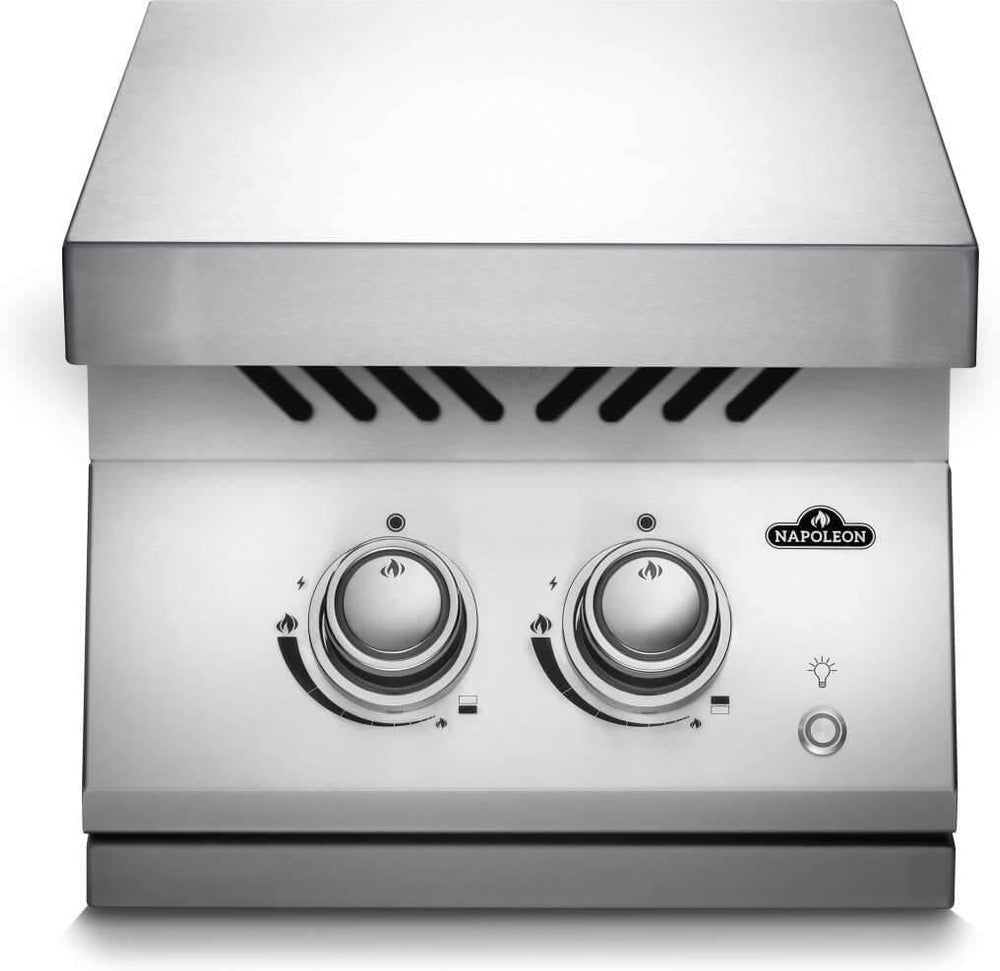 Napoleon - Built-in 700 Series 12" Natural Gas Stainless Steel Inline Dual Range Burner - BIB12RTNSS
