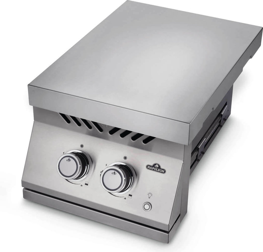 Napoleon - Built-in 700 Series 12" Natural Gas Stainless Steel Inline Dual Range Burner - BIB12RTNSS