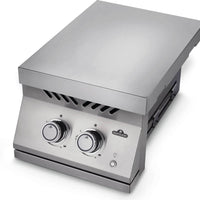 Napoleon - Built-in 700 Series 12" Natural Gas Stainless Steel Inline Dual Range Burner - BIB12RTNSS