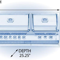 Napoleon - Built-in Prestige® PRO 825 Propane Grill with Infrared Bottom & Rear Burner - BIPRO825RBIPSS-3