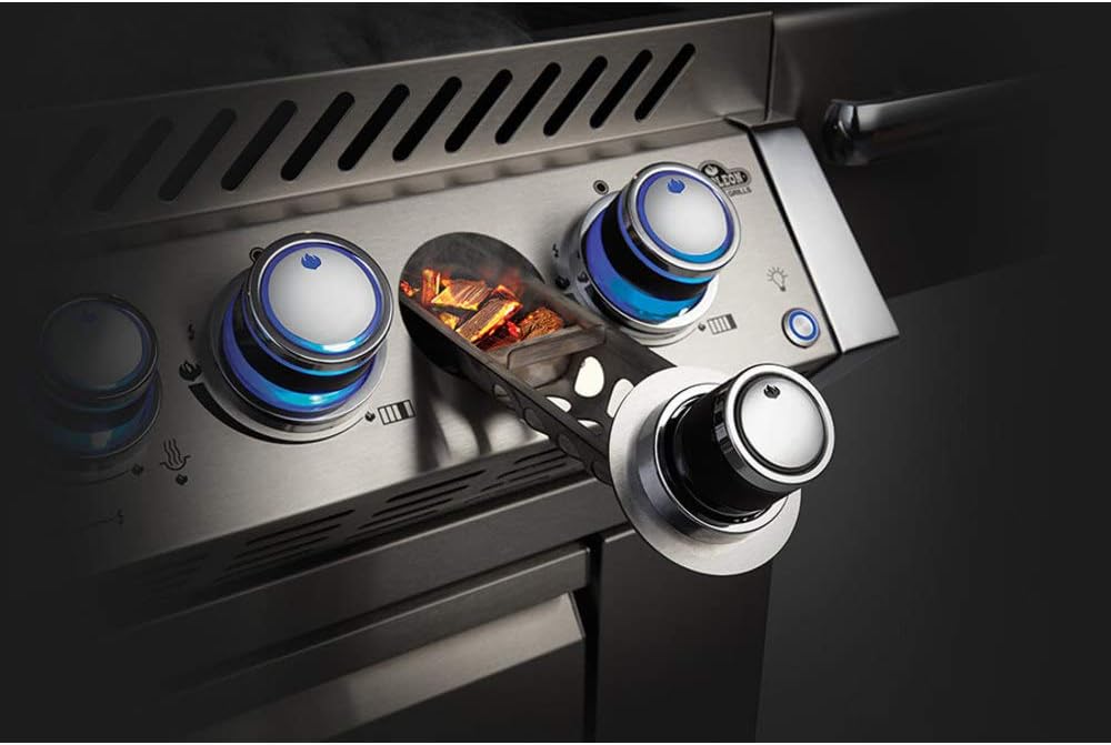 Napoleon - Built-in Prestige® PRO 825 Natural Gas Grill with Infrared Bottom & Rear Burner - BIPRO825RBINSS-3
