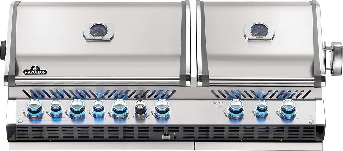 Napoleon - Built-in Prestige® PRO 825 Propane Grill with Infrared Bottom & Rear Burner - BIPRO825RBIPSS-3