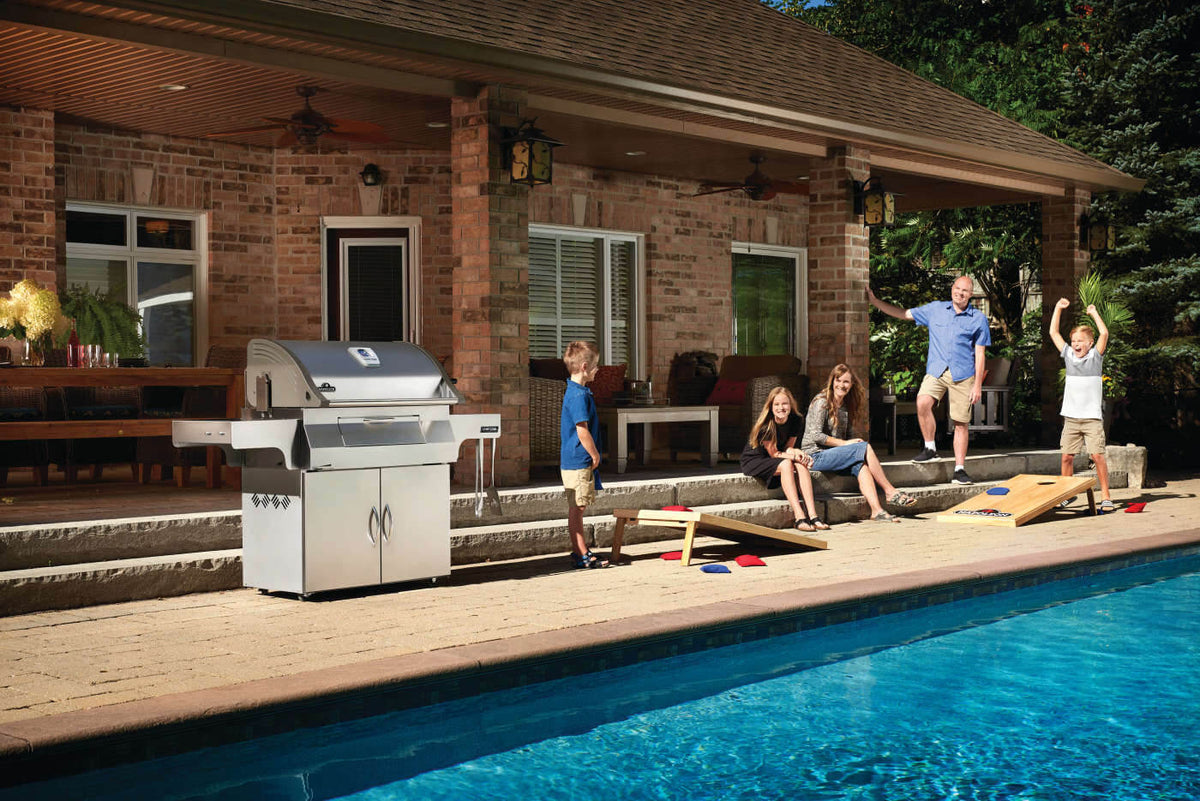 Napoleon - Charcoal Professional Grill, Stainless Steel - PRO605CSS