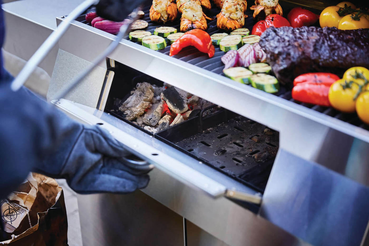 Napoleon - Charcoal Professional Grill, Stainless Steel - PRO605CSS