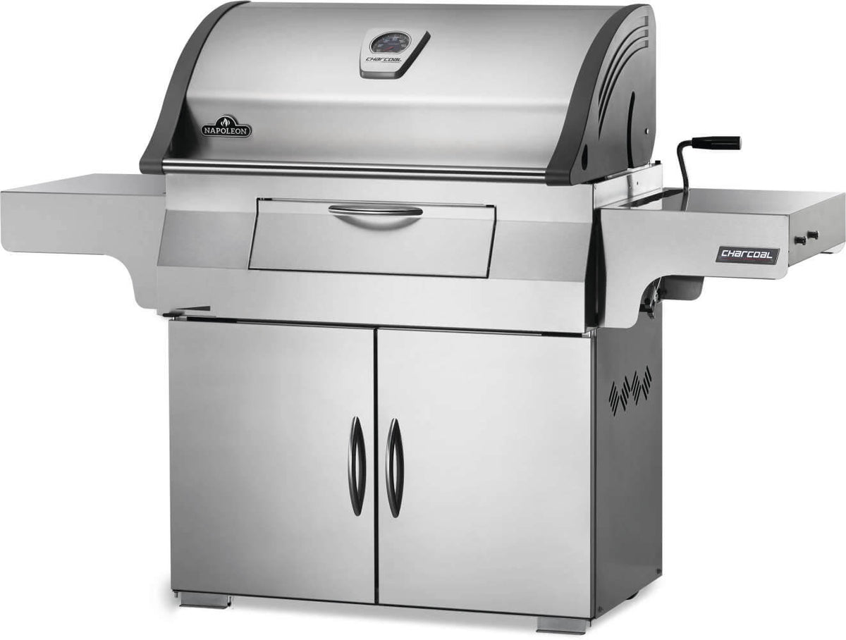 Napoleon - Charcoal Professional Grill, Stainless Steel - PRO605CSS