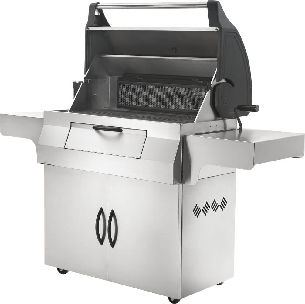 Napoleon - Charcoal Professional Grill, Stainless Steel - PRO605CSS