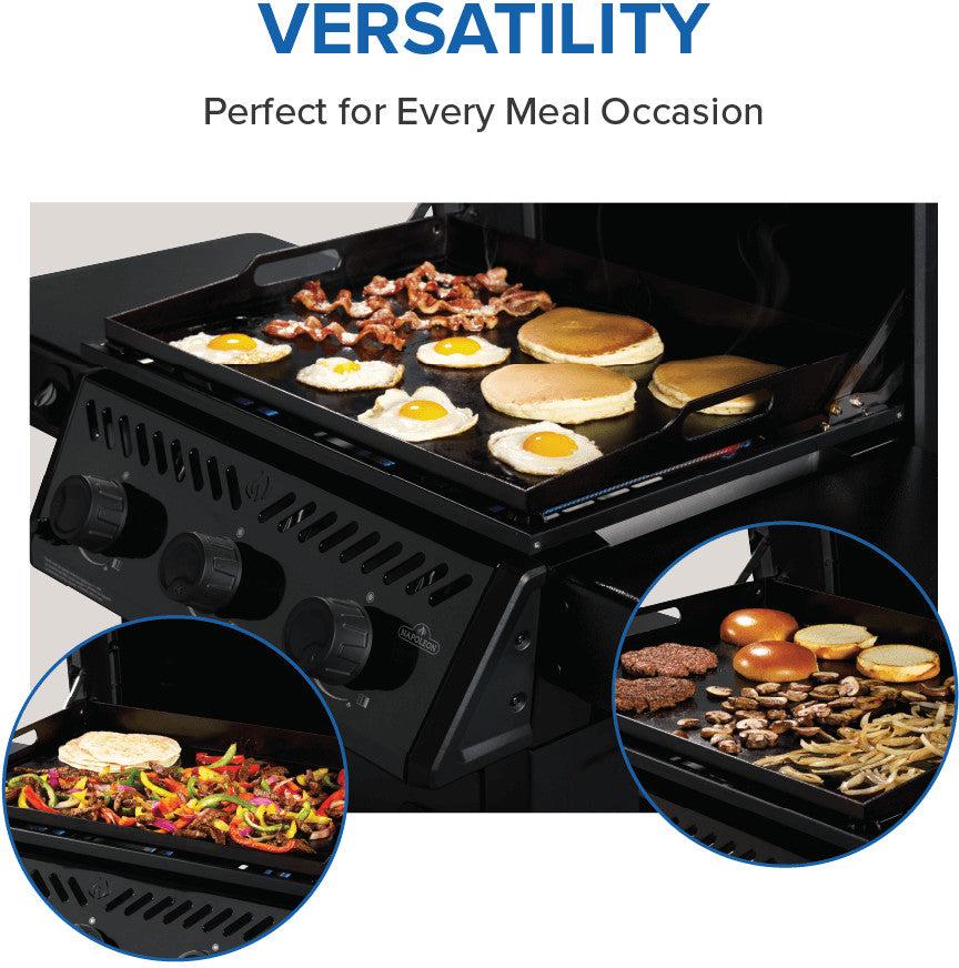 Napoleon - Freestyle™ 24 Inch Pre-seasoned Non-Stick Griddle, Natural gas - F24DFTNK
