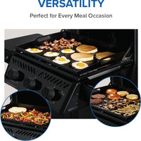Napoleon - Freestyle™ 24 Inch Pre-seasoned Non-Stick Griddle, Natural gas - F24DFTNK