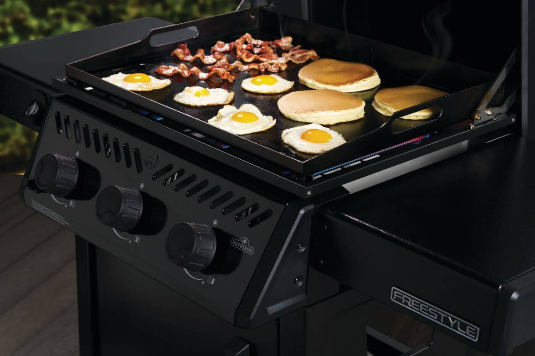 Napoleon - Freestyle™ 24 Inch Pre-seasoned Non-Stick Griddle, Natural gas - F24DFTNK