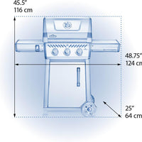 Napoleon - Freestyle™ 365 3-Burner Propane Gas Grill, Matte Black - F365DPMK-1