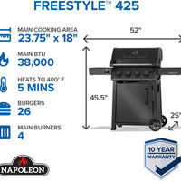 Napoleon - Freestyle™ 425 Propane Gas Grill, Matte Black - F425DPMK-1