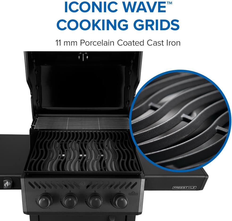 Napoleon - Freestyle™ 425 Natural Gas Grill, Matte Black - F425DNMK-1