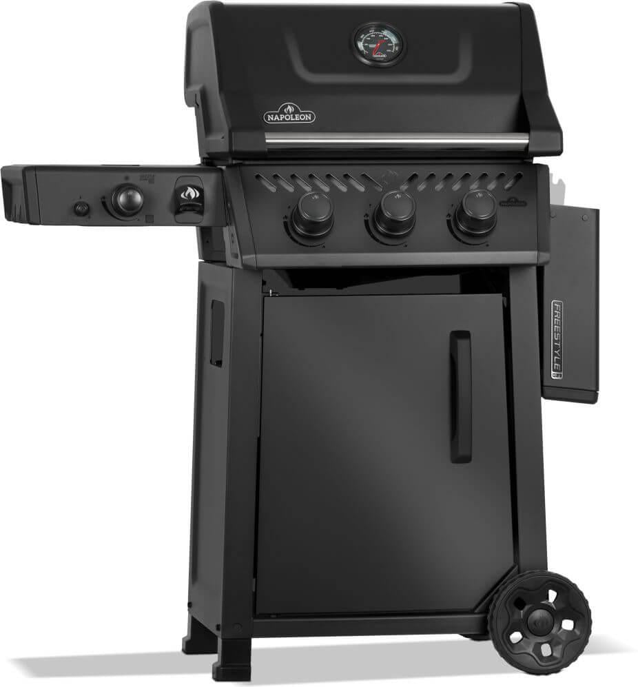 Napoleon - Freestyle™ PRO 365 Propane Gas Grill with Infrared Side Burner, Matte Black - FP365DSIBPMK-1