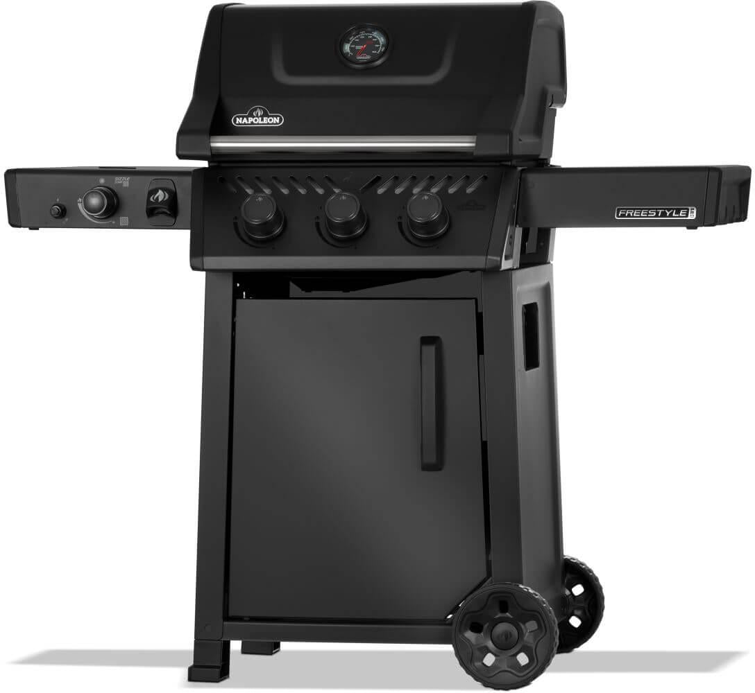 Napoleon - Freestyle™ PRO 365 Propane Gas Grill with Infrared Side Burner, Matte Black - FP365DSIBPMK-1