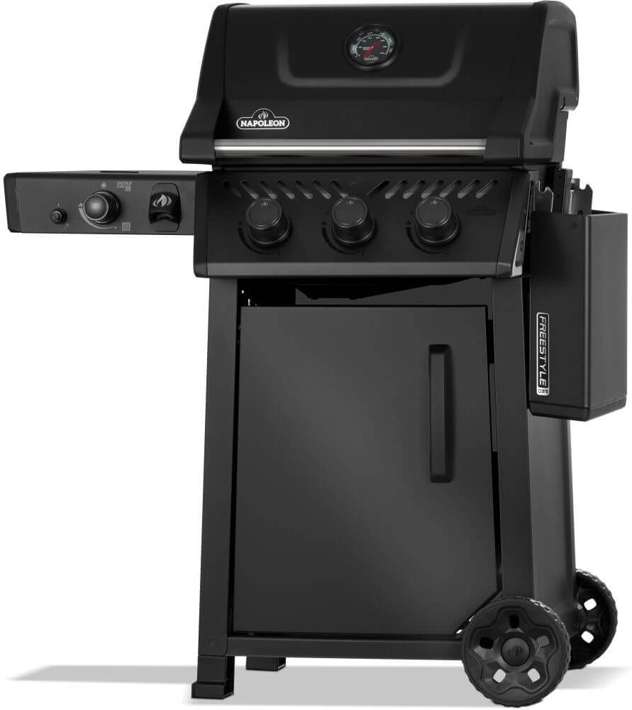 Napoleon - Freestyle™ PRO 365 Propane Gas Grill with Infrared Side Burner, Matte Black - FP365DSIBPMK-1
