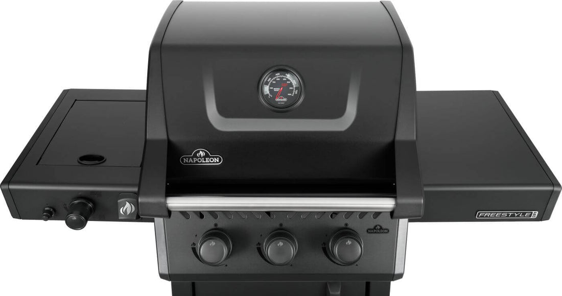 Napoleon - Freestyle™ PRO 365 Propane Gas Grill with Infrared Side Burner, Matte Black - FP365DSIBPMK-1