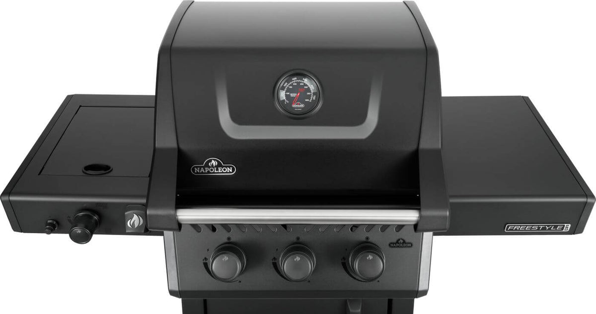 Napoleon - Freestyle™ PRO 365 Propane Gas Grill with Infrared Side Burner, Matte Black - FP365DSIBPMK-1