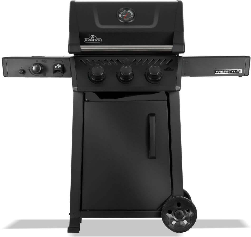 Napoleon - Freestyle™ PRO 365 Propane Gas Grill with Infrared Side Burner, Matte Black - FP365DSIBPMK-1