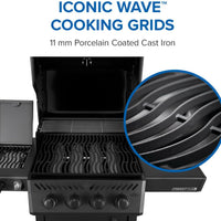 Napoleon - Freestyle™ PRO 425 Natural Gas Grill with Infrared Side Burner, Matte Black - FP425DSIBNMK-1