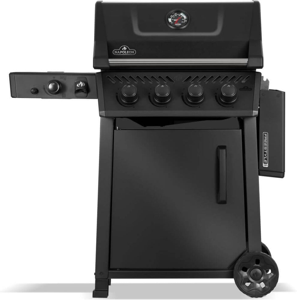 Napoleon - Freestyle™ PRO 425 Natural Gas Grill with Infrared Side Burner, Matte Black - FP425DSIBNMK-1