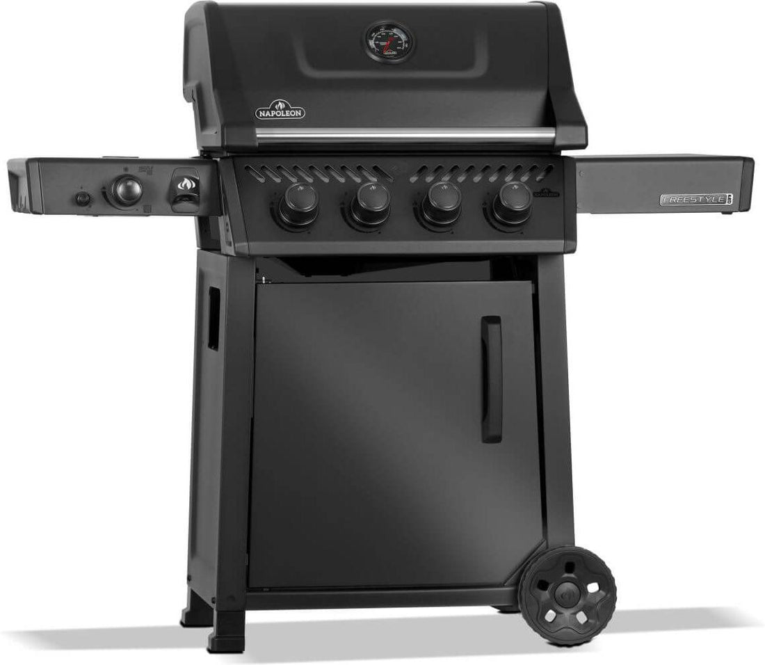 Napoleon - Freestyle™ PRO 425 Natural Gas Grill with Infrared Side Burner, Matte Black - FP425DSIBNMK-1