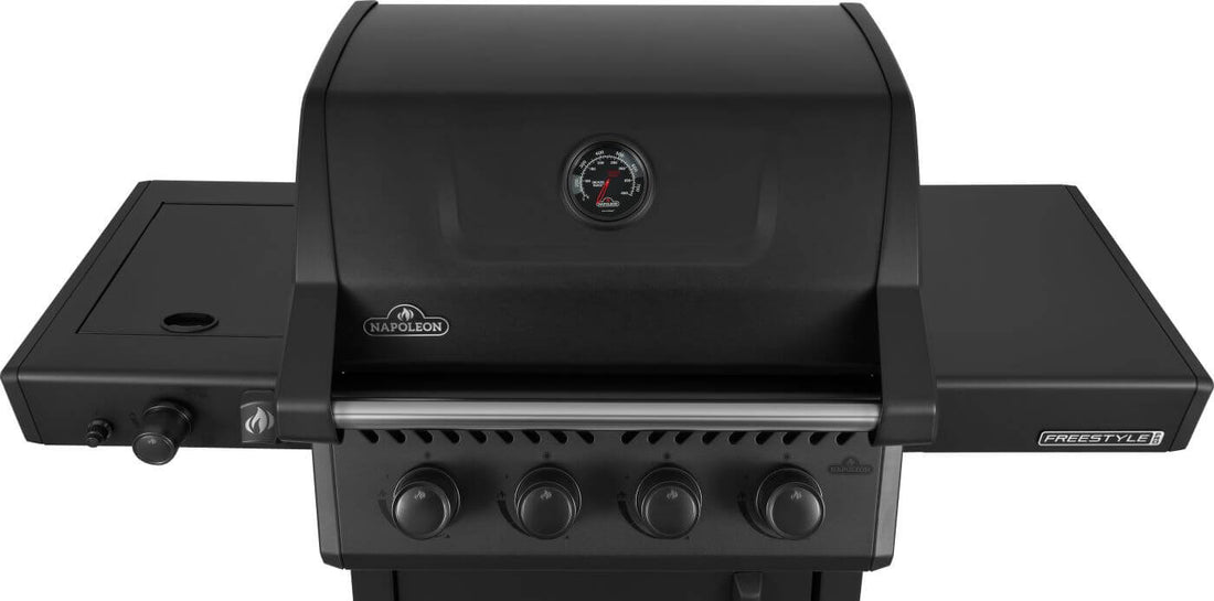 Napoleon - Freestyle™ PRO 425 Natural Gas Grill with Infrared Side Burner, Matte Black - FP425DSIBNMK-1